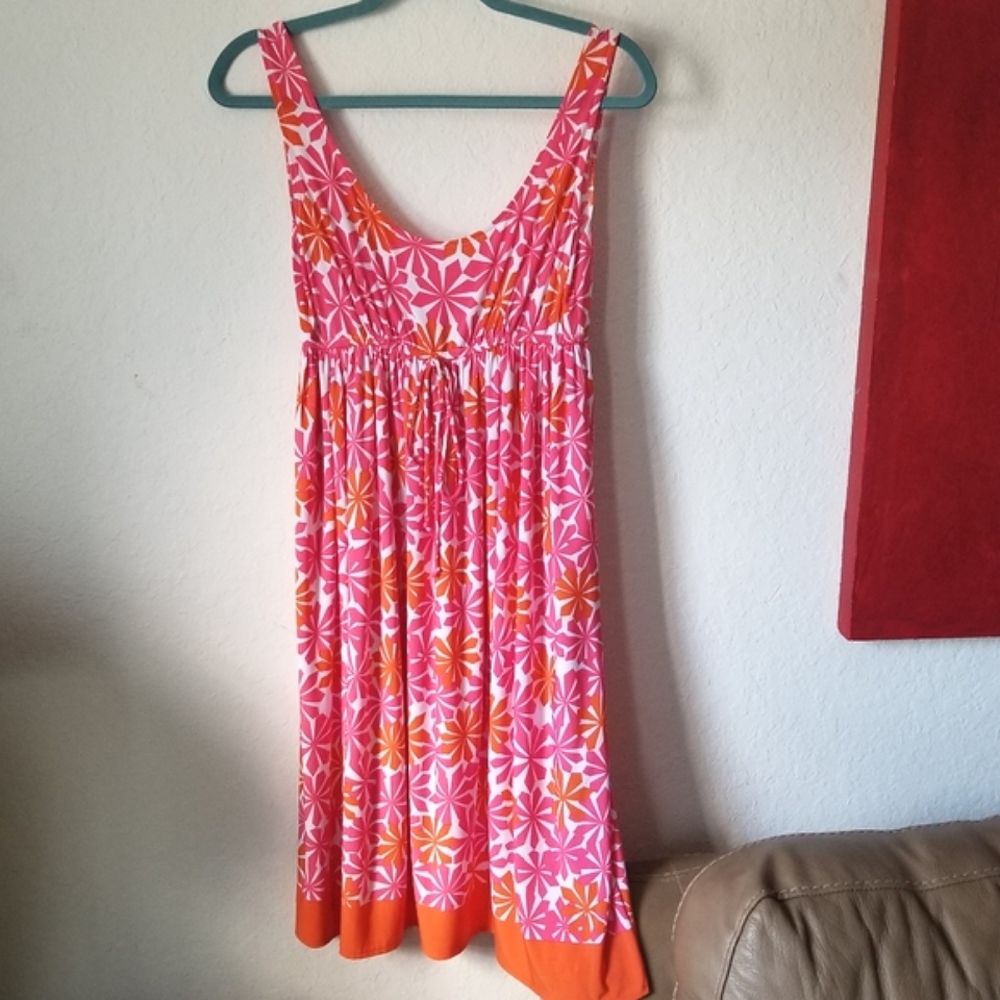 Elizabeth Scott Retro Star Pattern Sleeveless Dress